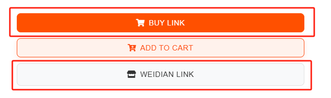 Product page showing the Buy Link and Weidian Link buttons